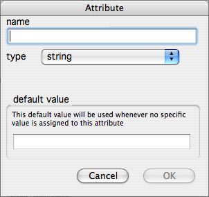 Create Attribute dialog