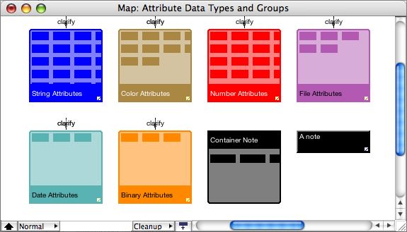 Note/Agent Map Container Icons