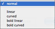 Create Link/Browse Links: Style pop-up menu