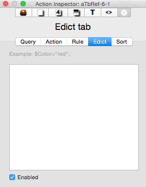 Edict tab