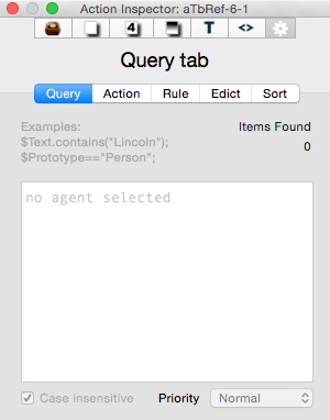 Query tab