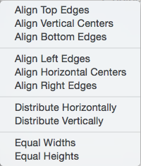 Align sub-menu