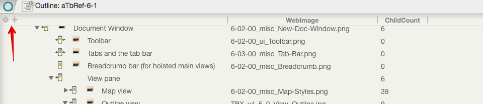 Column view: displaying and editing column data