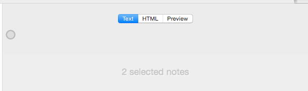 Text pane - multi-item view selection