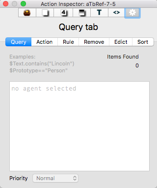 Query tab