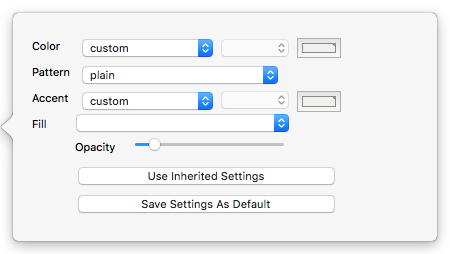 Outline Properties pop-over