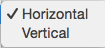 Layout Orientation sub-menu
