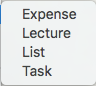 Built-in Composites sub-menu