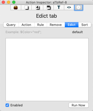 Edict tab