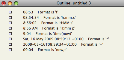 Date Formats