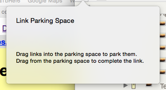 Link parking space (empty) click pop-over