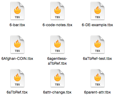 Tinderbox files have no '.tbx' extension