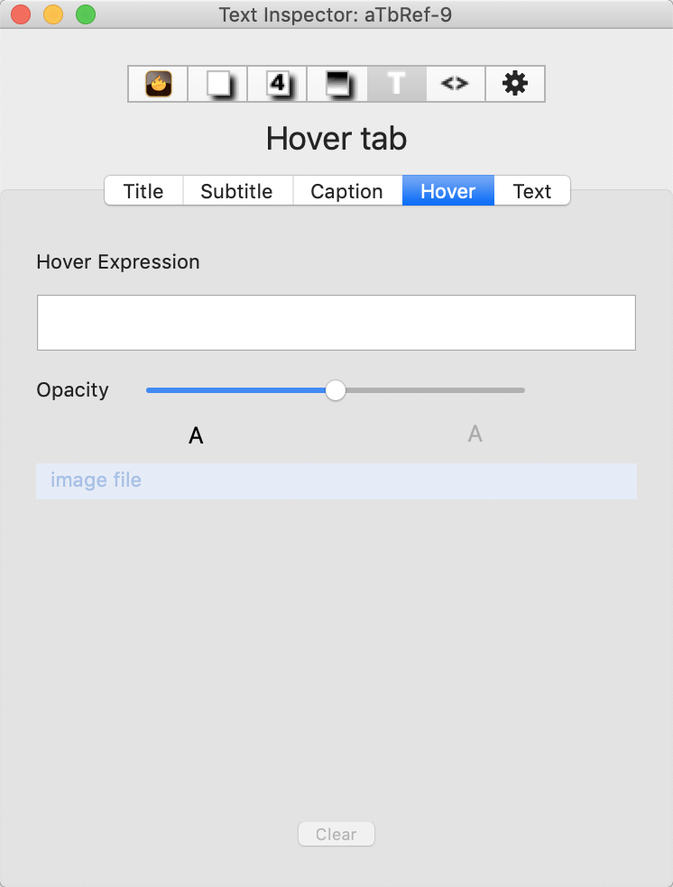 Hover tab