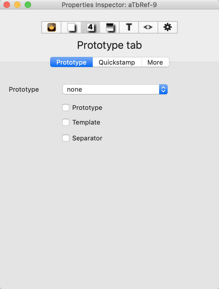 Prototype tab