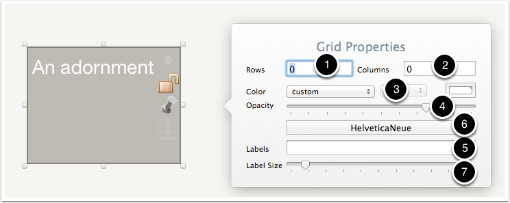 Opening the Grid pop-over