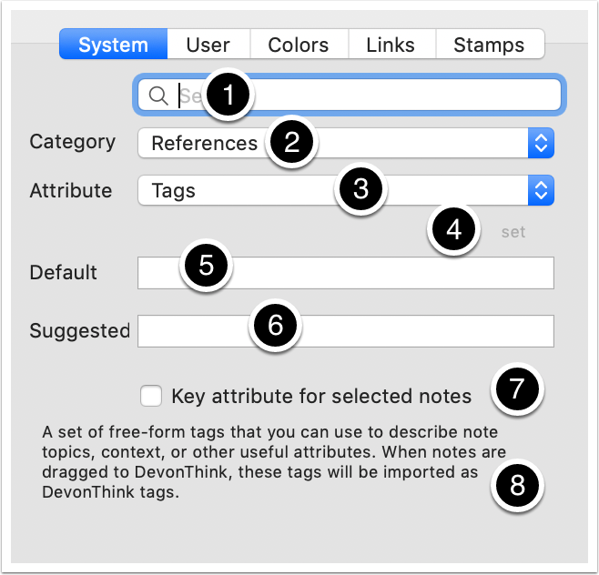 Document Inspector - System tab