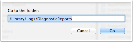 Locating the Finder folder for hang logs - 2