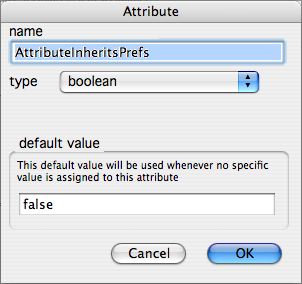 Edit Attribute dialog