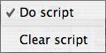 Note Scripts popup menu
